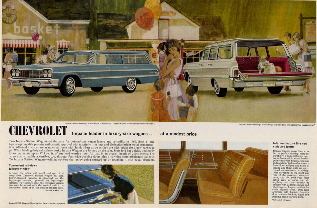 1964 Chevrolet Wagons Brochure Page 2